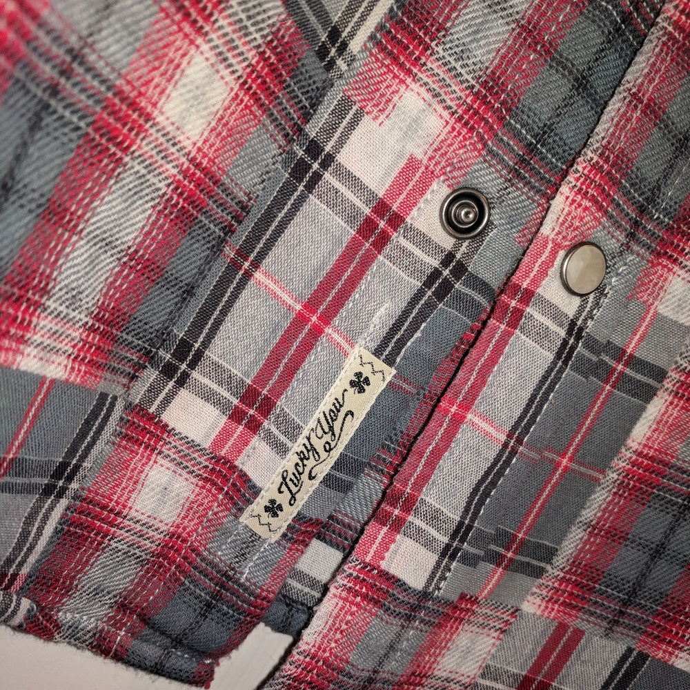 Lucky Brand Patchwork Western Button Down Shirt - image 2